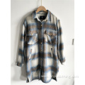 Ladies' Casual Plaid Coat